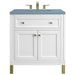 James Martin Vanities Chicago Collection 30 in. Single Vanity in Glossy White with Countertop Options - 305-V30-GW-3AF