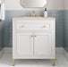 James Martin Vanities Chicago Collection 30 in. Single Vanity in Glossy White with Countertop Options - 305-V30-GW-3AF