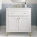 James Martin Vanities Chicago Collection 30 in. Single Vanity in Glossy White with Countertop Options - 305-V30-GW-3AF