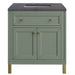 James Martin Vanities Chicago Collection 30 in. Single Vanity in Smokey Celadon with Countertop Options - 305-V30-SC-3AF