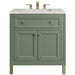 James Martin Vanities Chicago Collection 30 in. Single Vanity in Smokey Celadon with Countertop Options - 305-V30-SC-3AF