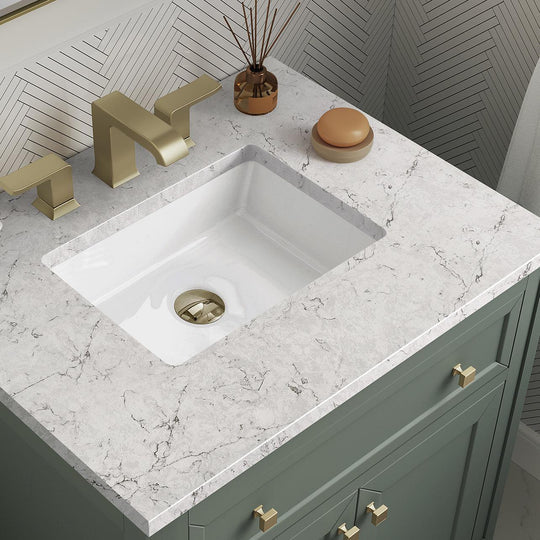 James Martin Vanities Chicago Collection 30 in. Single Vanity in Smokey Celadon with Countertop Options - 305-V30-SC-3AF