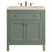 James Martin Vanities Chicago Collection 30 in. Single Vanity in Smokey Celadon with Countertop Options - 305-V30-SC-3AF