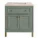 James Martin Vanities Chicago Collection 30 in. Single Vanity in Smokey Celadon with Countertop Options - 305-V30-SC-3AF