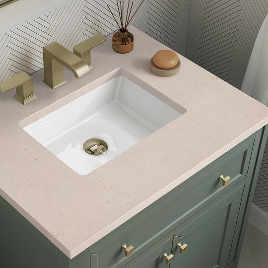 James Martin Vanities Chicago Collection 30 in. Single Vanity in Smokey Celadon with Countertop Options - 305-V30-SC-3AF