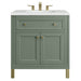 James Martin Vanities Chicago Collection 30 in. Single Vanity in Smokey Celadon with Countertop Options - 305-V30-SC-3AF