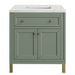 James Martin Vanities Chicago Collection 30 in. Single Vanity in Smokey Celadon with Countertop Options - 305-V30-SC-3AF