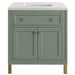 James Martin Vanities Chicago Collection 30 in. Single Vanity in Smokey Celadon with Countertop Options - 305-V30-SC-3AF