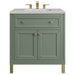 James Martin Vanities Chicago Collection 30 in. Single Vanity in Smokey Celadon with Countertop Options - 305-V30-SC-3AF