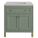 James Martin Vanities Chicago Collection 30 in. Single Vanity in Smokey Celadon with Countertop Options - 305-V30-SC-3AF