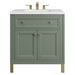 James Martin Vanities Chicago Collection 30 in. Single Vanity in Smokey Celadon with Countertop Options - 305-V30-SC-3AF