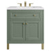 James Martin Vanities Chicago Collection 30 in. Single Vanity in Smokey Celadon with Countertop Options - 305-V30-SC-3AF