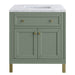 James Martin Vanities Chicago Collection 30 in. Single Vanity in Smokey Celadon with Countertop Options - 305-V30-SC-3AF