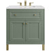 James Martin Vanities Chicago Collection 30 in. Single Vanity in Smokey Celadon with Countertop Options - 305-V30-SC-3AF