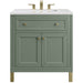 James Martin Vanities Chicago Collection 30 in. Single Vanity in Smokey Celadon with Countertop Options - 305-V30-SC-3AF