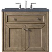 James Martin Vanities Chicago Collection 30 in. Single Vanity in Whitewashed Walnut with Countertop Options - 305-V30-WWW-3AF