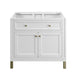 James Martin Vanities Chicago Collection 36 in. Single Vanity in Glossy White, Cabinet Only - 305-V36-GW