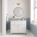 James Martin Vanities Chicago Collection 36 in. Single Vanity in Glossy White with Countertop Options - 305-V36-GW-3AF