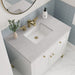 James Martin Vanities Chicago Collection 36 in. Single Vanity in Glossy White with Countertop Options - 305-V36-GW-3AF