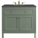 James Martin Vanities Chicago Collection 36 in. Single Vanity in Smokey Celadon with Countertop Options - 305-V36-SC-3AF