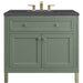 James Martin Vanities Chicago Collection 36 in. Single Vanity in Smokey Celadon with Countertop Options - 305-V36-SC-3AF