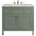 James Martin Vanities Chicago Collection 36 in. Single Vanity in Smokey Celadon with Countertop Options - 305-V36-SC-3AF