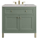 James Martin Vanities Chicago Collection 36 in. Single Vanity in Smokey Celadon with Countertop Options - 305-V36-SC-3AF