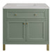 James Martin Vanities Chicago Collection 36 in. Single Vanity in Smokey Celadon with Countertop Options - 305-V36-SC-3AF