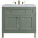 James Martin Vanities Chicago Collection 36 in. Single Vanity in Smokey Celadon with Countertop Options - 305-V36-SC-3AF