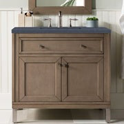 James Martin Vanities Chicago Collection 36 in. Single Vanity in Whitewashed Walnut with Countertop Options - 305-V36-WWW-3AF