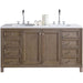 James Martin Vanities Chicago Collection 60 in. Double Vanity in Whitewashed Walnut with Countertop Options - 305-V60D-WWW-3AF