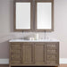 James Martin Vanities Chicago Collection 60 in. Double Vanity in Whitewashed Walnut with Countertop Options - 305-V60D-WWW-3AF