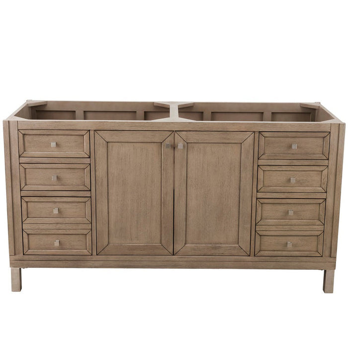 James Martin Vanities Chicago Collection 60 in. Single Vanity in Whitewashed Walnut, Cabinet Only - 305-V60D-WWW