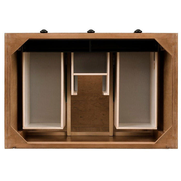 James Martin Vanities Malibu Collection 36 in. Single Vanity in Honey Alder, Cabinet Only - 500-V36-HON