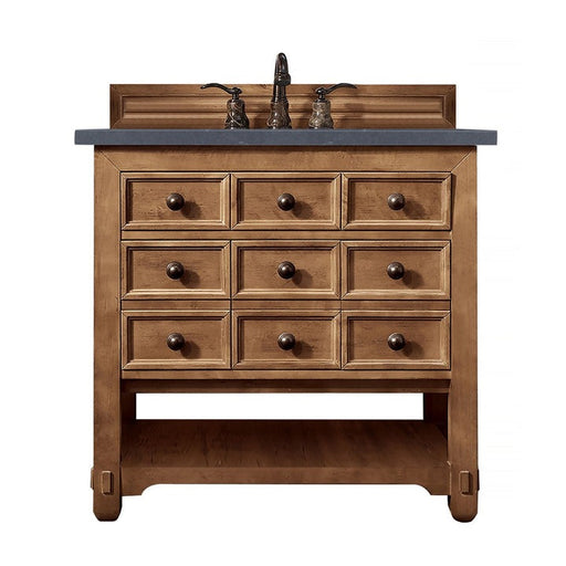 James Martin Vanities Malibu Collection 36 in. Single Vanity in Honey Alder with Countertop Options - 500-V36-HON-3AF