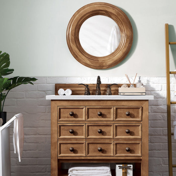 James Martin Vanities Malibu Collection 36 in. Single Vanity in Honey Alder with Countertop Options - 500-V36-HON-3AF