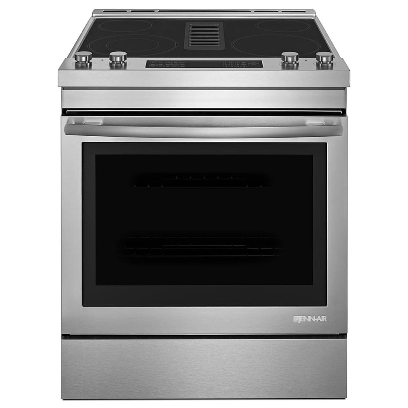 JennAir – 6.4 Cu. Ft. Self-Cleaning Slide-In Electric Convection Range – Silver - ae36