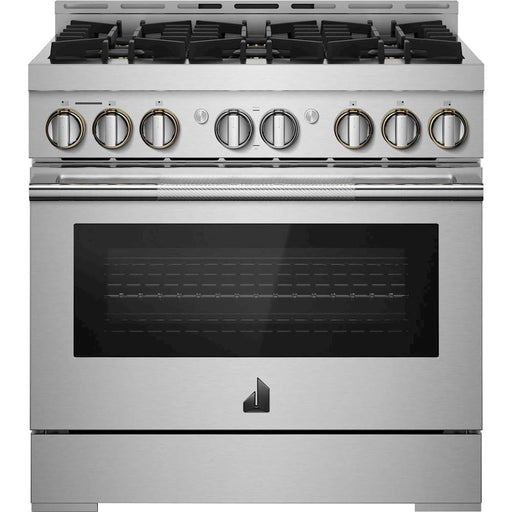 JennAir – RISE 5.1 Cu. Ft. Self-Cleaning Freestanding Gas Convection Range – Stainless steel - gas43l