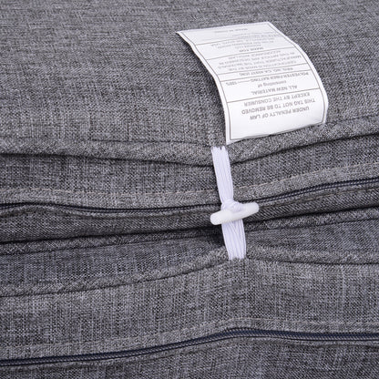 Outsunny 7-Piece Outdoor Rattan Conversation Set with Cushions and Tea Table, Gray - 860-020V03