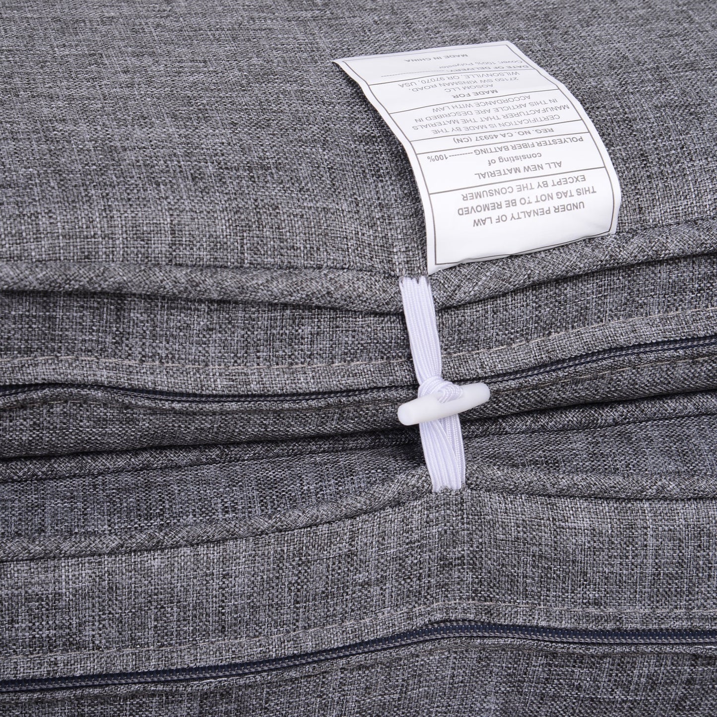 Outsunny 7-Piece Outdoor Rattan Conversation Set with Cushions and Tea Table, Gray - 860-020V03