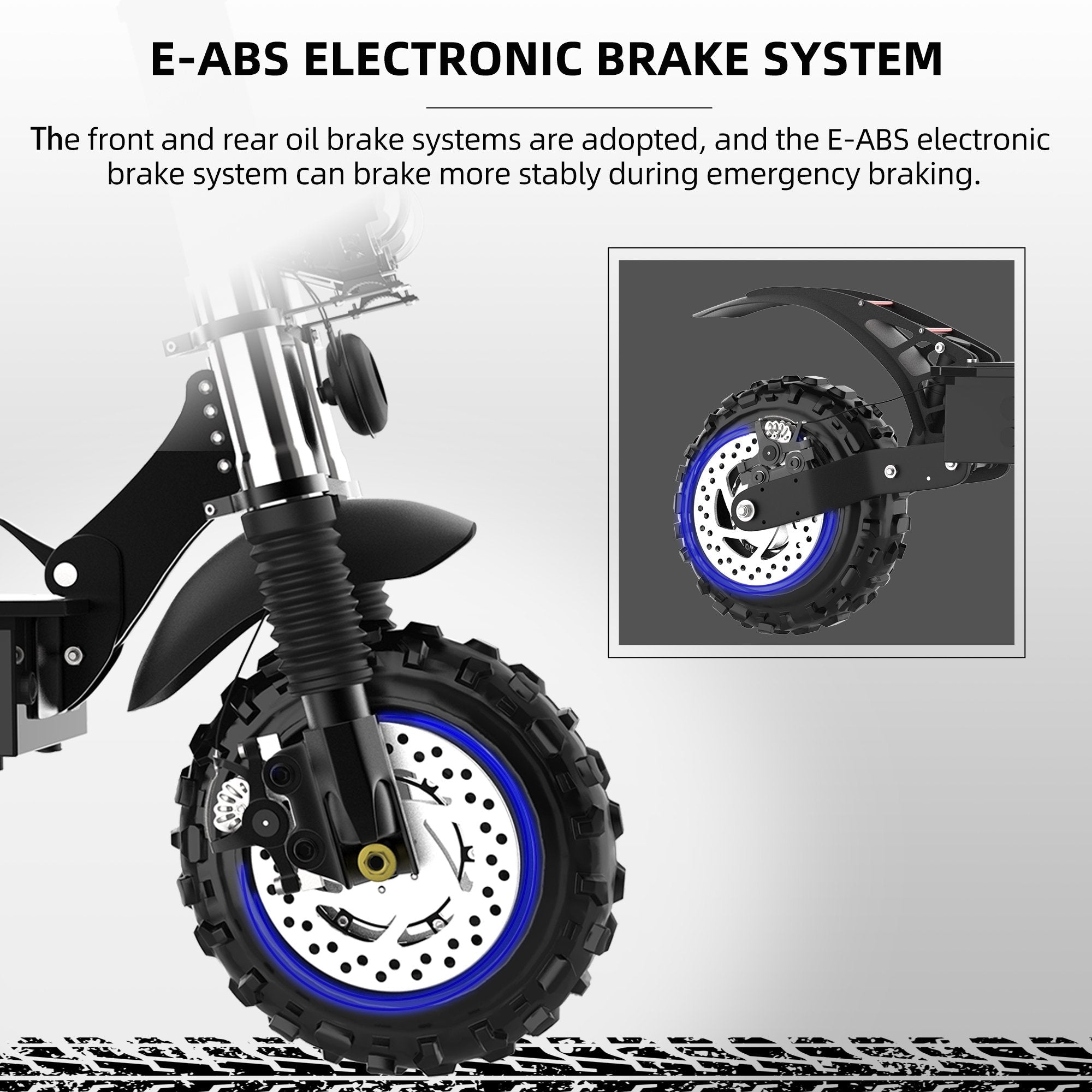 Jue Xing T60 Adults Electric Scooter 440Ibs Loading, 5600W Dual Motor E-Scooter 50 MPH, 11 inch off Road Tires - es185