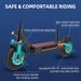 Jue Xing X500-18S Electric Scooter with Seat 25 Miles Long Range & Top Speed 34 MPH, Portable Foldable Kick E Scooter - es197