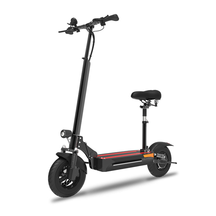 Jue Xing X500-18S Electric Scooter with Seat 25 Miles Long Range & Top Speed 34 MPH, Portable Foldable Kick E Scooter - es197