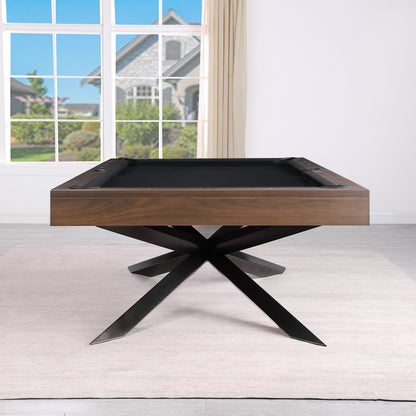 Playcraft Stella 8' Slate Pool Table, Walnut Gray - PTSTEWAG08