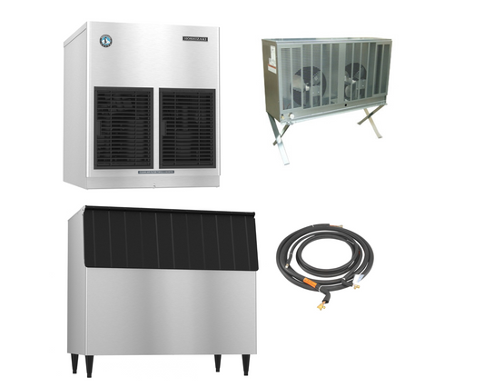 Hoshizaki Bundle - KMD-860MRJZ Ice Maker, URC-9FZ Condenser, B-800SF Bin, HS-5605 Tubing Kit - KMD-860MRJZBUNDLE