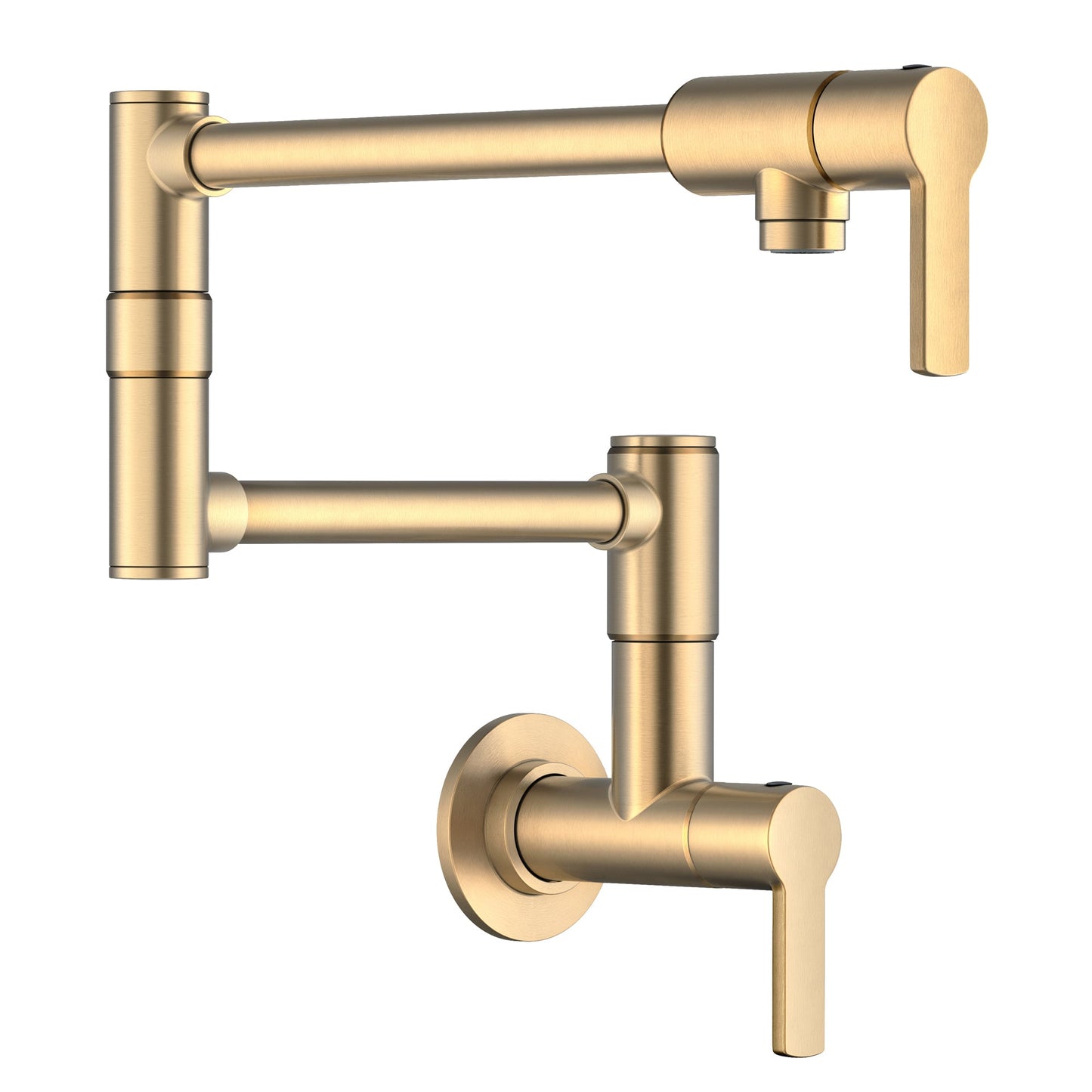 KRAUS Oletto Wall Mount Pot Filler in Brushed Brass - KPF-5001SFBB