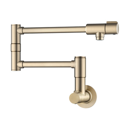KRAUS Bolden Wall Mount Pot Filler in Antique Champagne Bronze - KPF-5003SFACB