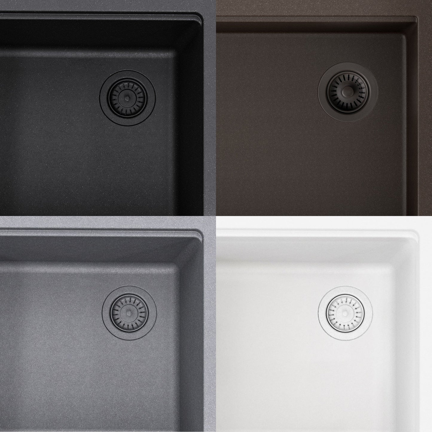 KRAUS Bellucci Workstation 33" Undermount Granite Composite Kitchen Sink in Metallic Gray with Accessories - KGUW2-33MGR