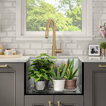 KRAUS Kore 23" Undermount Workstation 16 Gauge Laundry Utility Sink with Accessories - KWU100-23L