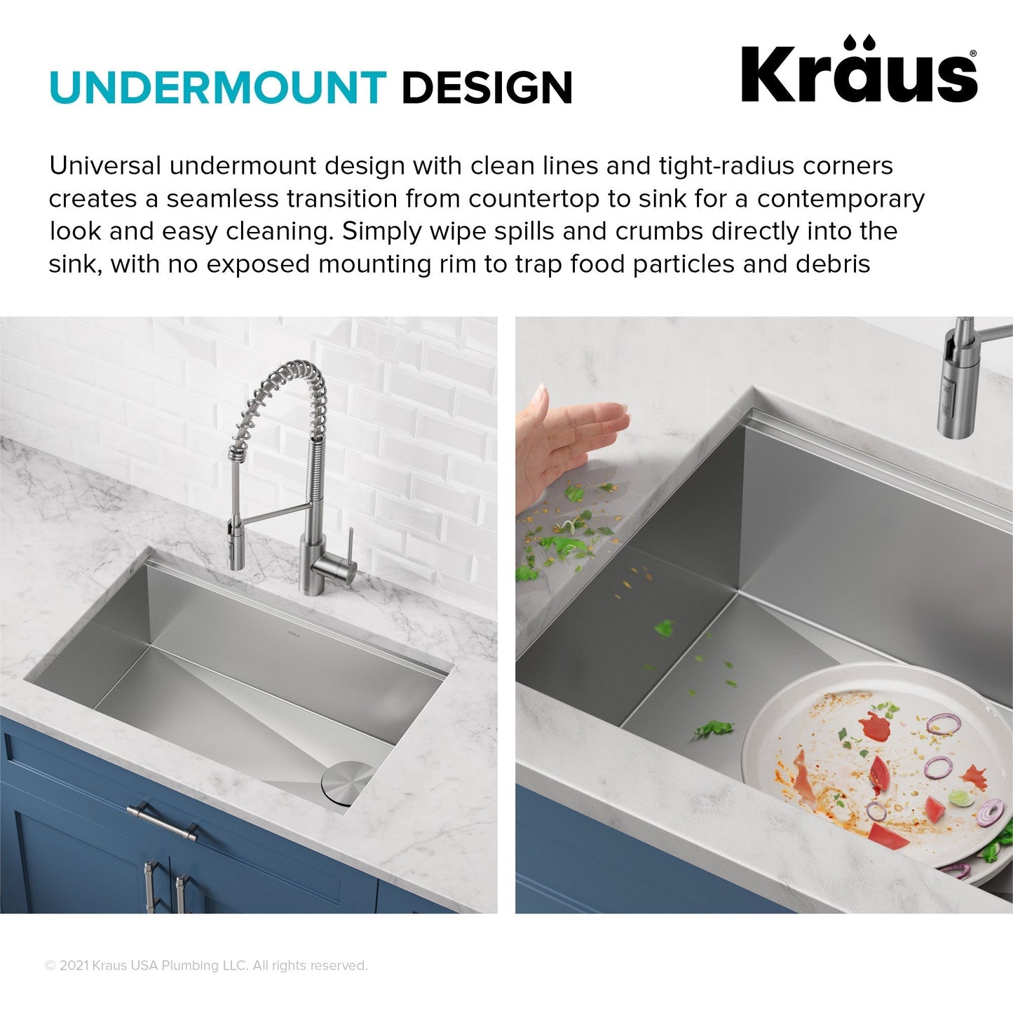 KRAUS Kore 28" Undermount Workstation 16 Gauge Stainless Steel Single Bowl Kitchen Sink with Accessories - KWU110-28